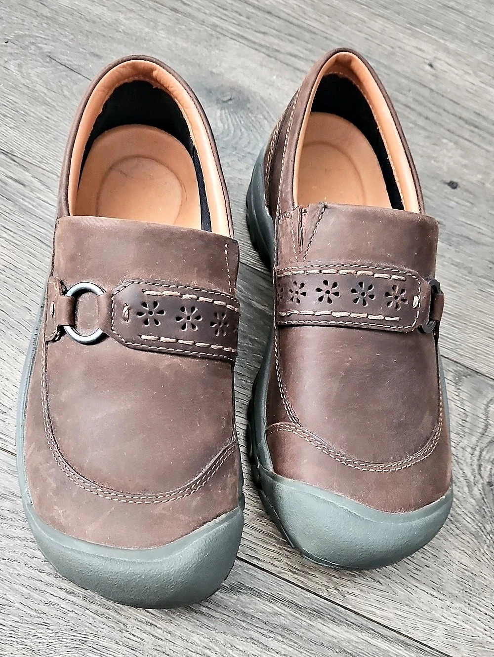Keen Kaci II Slip-On Floral Strap Brown & Gray US 7